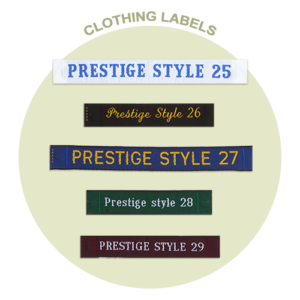 Prestige & Premier Sew In Clothing Labels from Cash's
