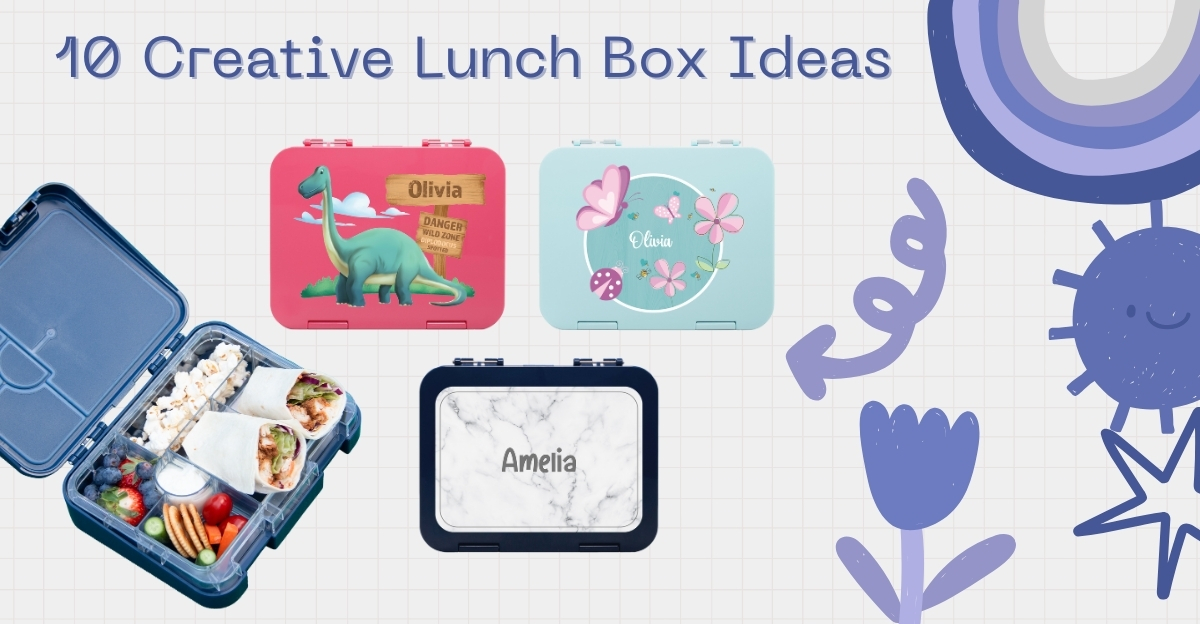 Food packed in Bento lunch box compartments