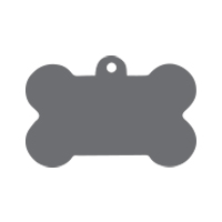 pet tag bone shape