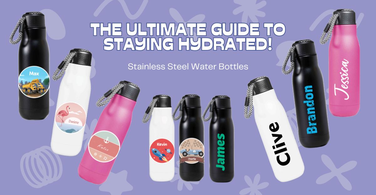 metal drink bottles with different designs