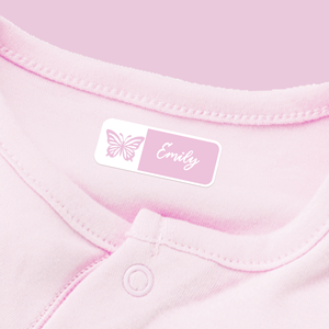 Classic printed iron on clothing labels