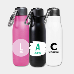 Water Bottle Stainless Steel - Initial