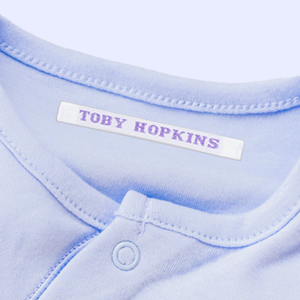 Clothing labels standard sew in