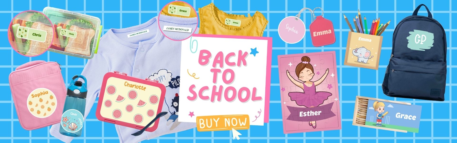 back to school gear personalised