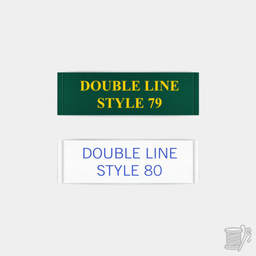 Clothing Labels – Double Line Sew In