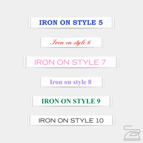 Clothing Labels – Standard Iron On