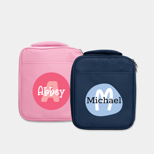 monogram lunch bag