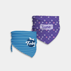Personalised cat bandana with custom name