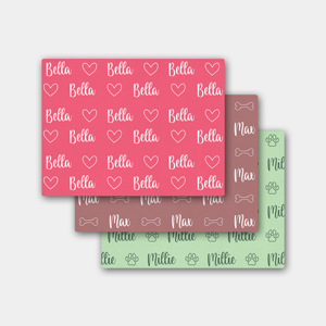 Pet Placemats Name