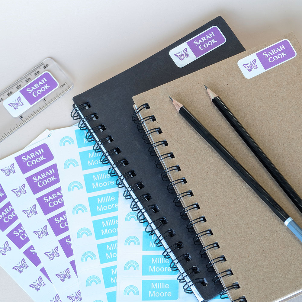 Classic Name Labels Multi Coloured