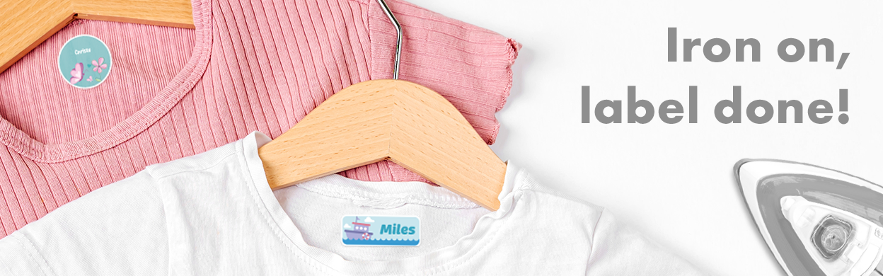 Heat transfer clothing labels