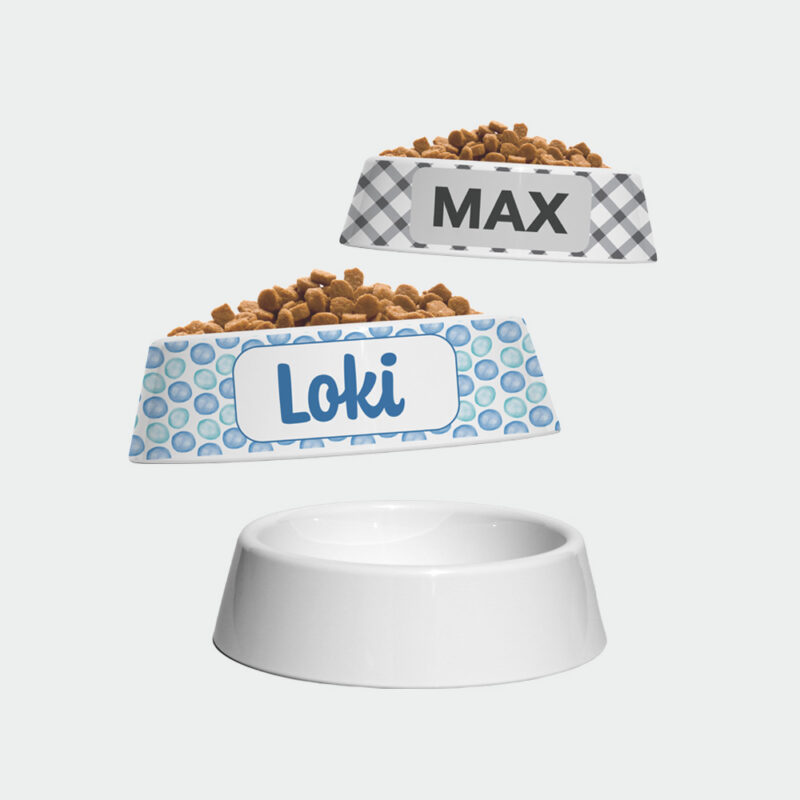 personalised dog bowls metal