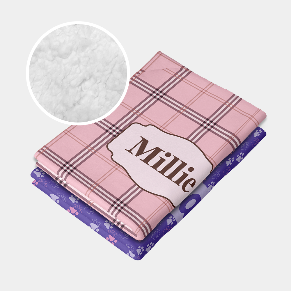 Personalised pet name blanket